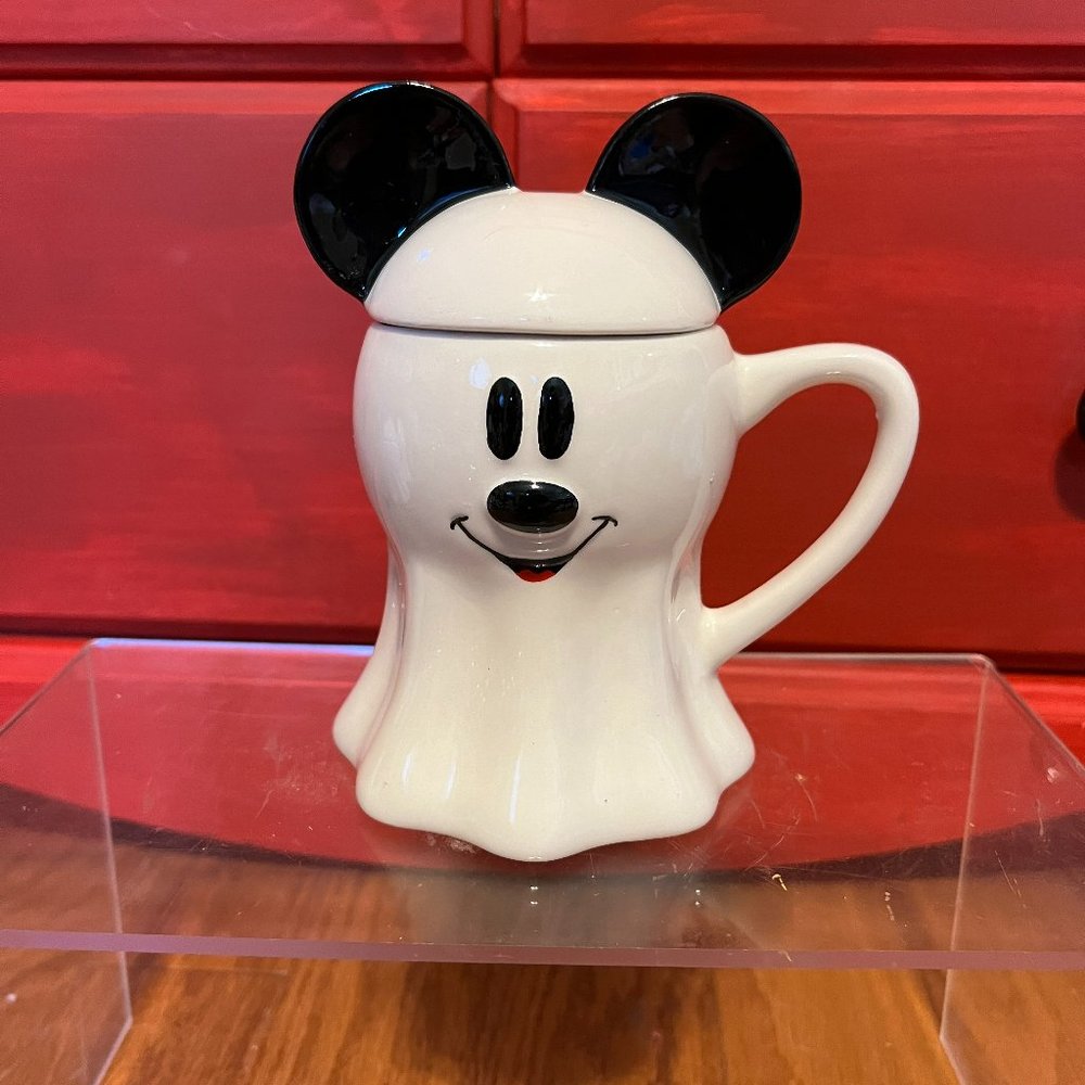 NEW Disney Rae Dunn Mickey Mouse Ghost coffee mug Halloween